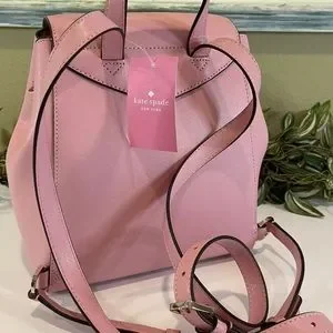 New Kate Spade Lizzie Saffiano Leather Medium Flap Backpack Bright Carnation kate spade | Bags | New Kate Spade Lizzie Saffiano Leather  main image 3